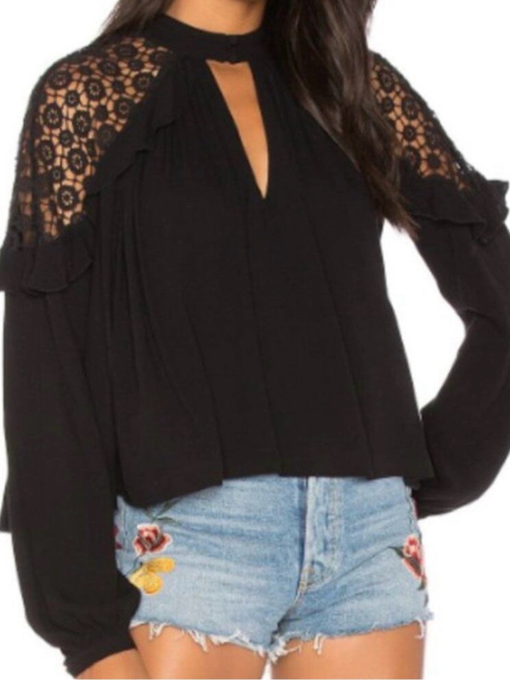 Free People. Little bit of love top.